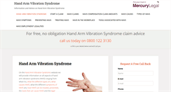 Desktop Screenshot of handarmvibrationsyndrome.org.uk